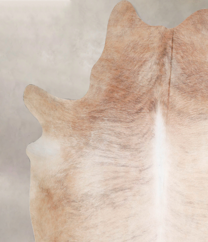 Light Brindle X-Large Brazilian Cowhide Rug 7'4"H x 6'5"W #A47344 by Hudson Hides