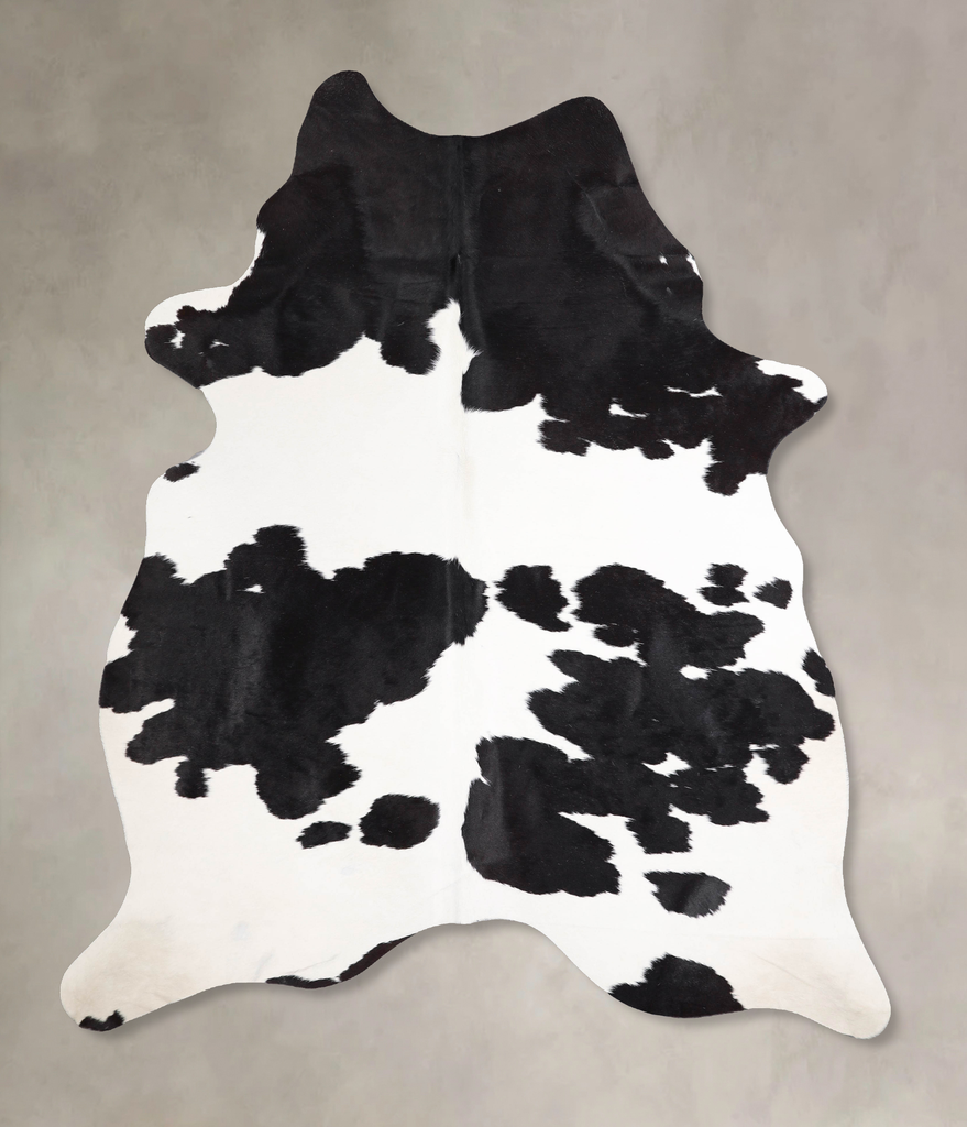 Black and White X-Large Brazilian Cowhide Rug 7'8"H x 5'11"W #A47354 by Hudson Hides
