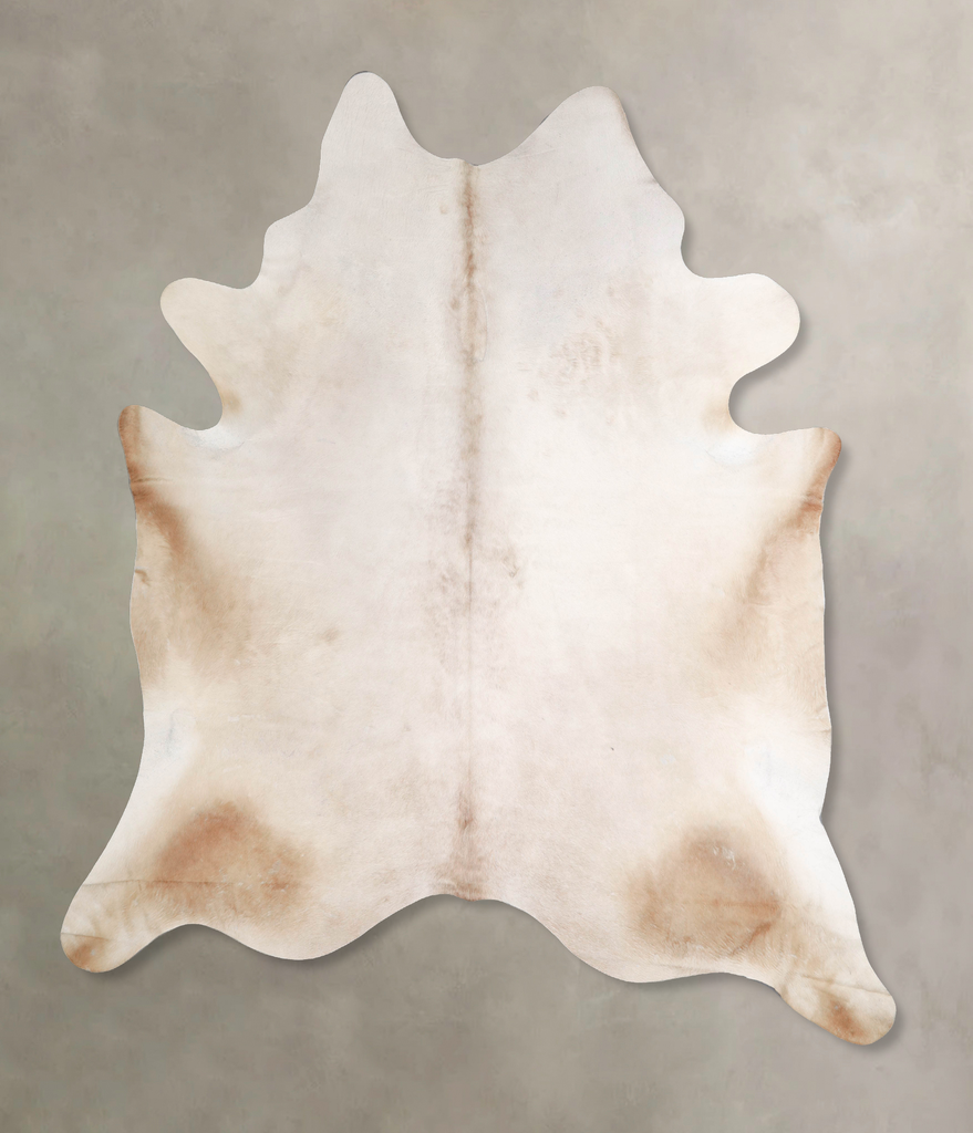 Champagne XX-Large Brazilian Cowhide Rug 8'9"H x 7'8"W #A47357 by Hudson Hides