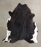 Black and White X-Large Brazilian Cowhide Rug 6'8