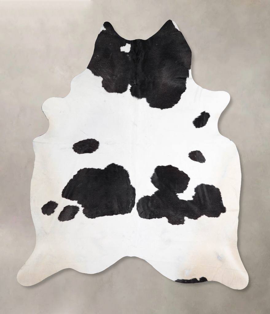 Black and White XX-Large Brazilian Cowhide Rug 8'7"H x 7'3"W #A47370 by Hudson Hides