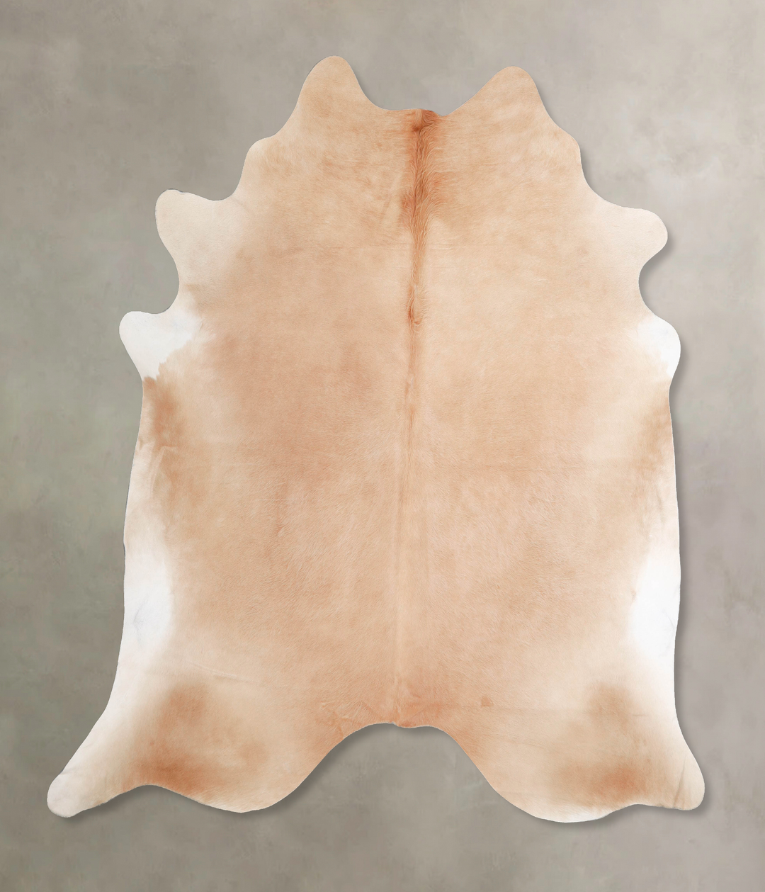 Beige X-Large Brazilian Cowhide Rug 7'1"H x 7'0"W #A47377 by Hudson Hi