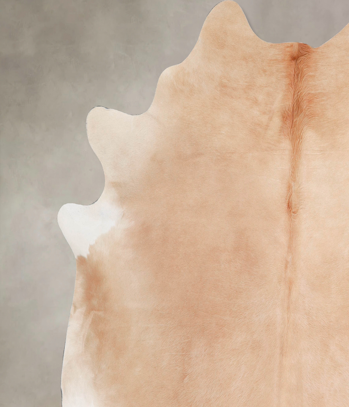 Beige X-Large Brazilian Cowhide Rug 7'1"H x 7'0"W #A47377 by Hudson Hides