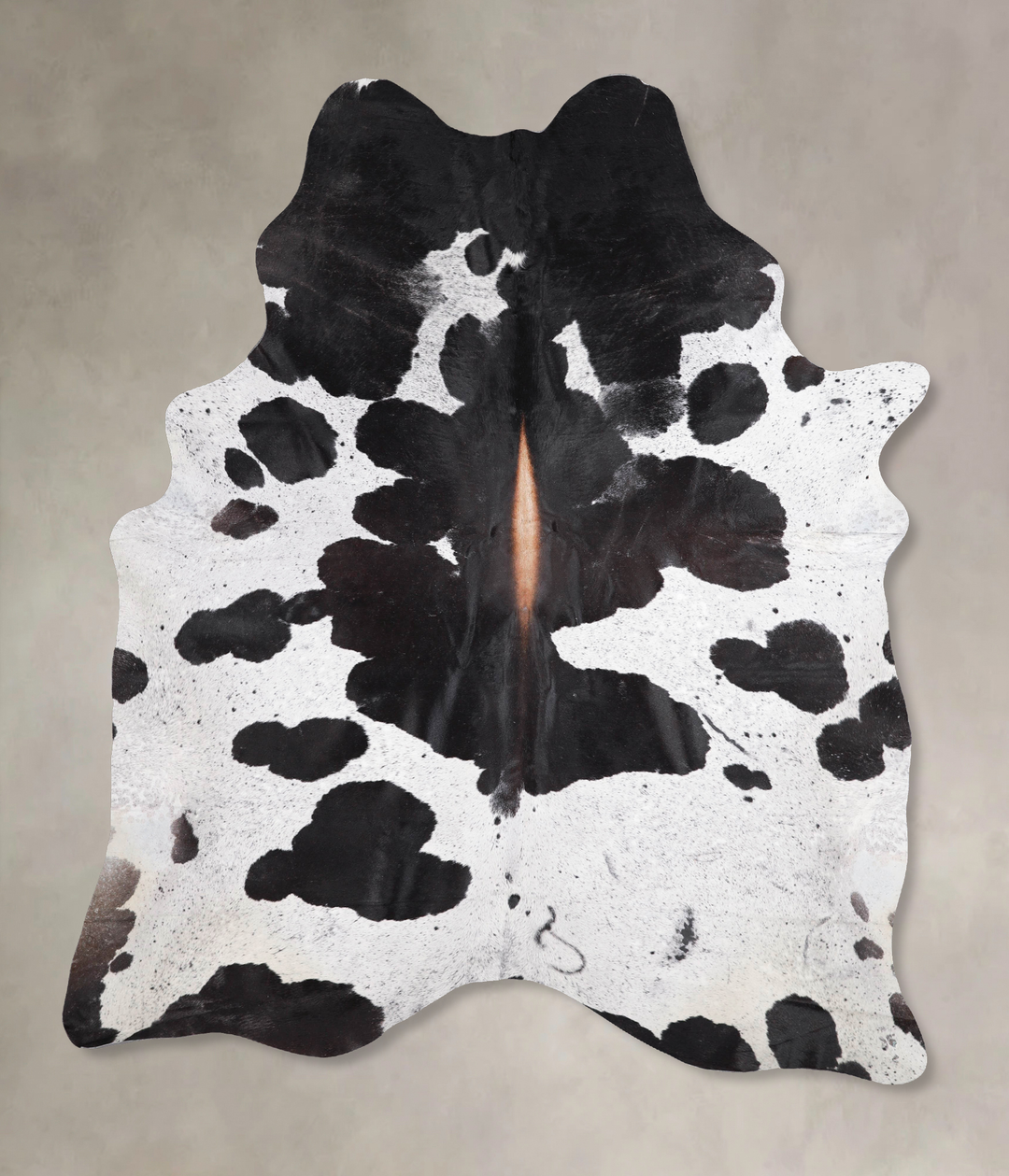 Chocolate and White X-Large Brazilian Cowhide Rug 7'11"H x 6'1"W #A473