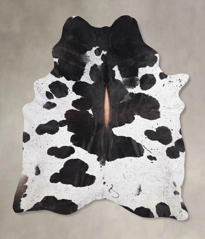 Chocolate and White X-Large Brazilian Cowhide Rug 7'11"H x 6'1"W #A47379 by Hudson Hides