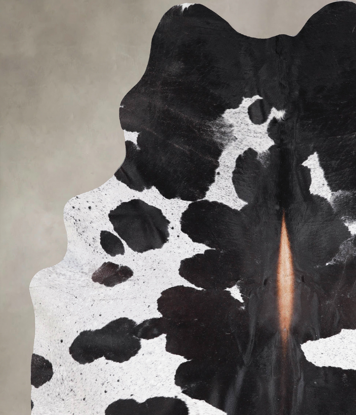 Chocolate and White X-Large Brazilian Cowhide Rug 7'11"H x 6'1"W #A47379 by Hudson Hides