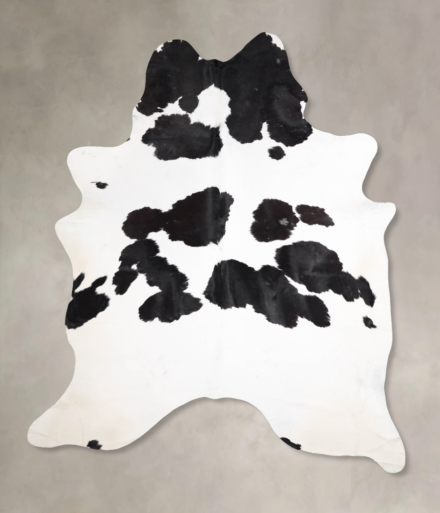 Black and White XX-Large Brazilian Cowhide Rug 8'7"H x 6'7"W #A47382 by Hudson Hides