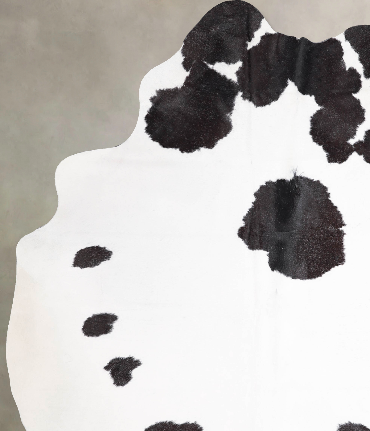 Black and White X-Large Brazilian Cowhide Rug 7'10"H x 6'2"W #A47391 by Hudson Hides