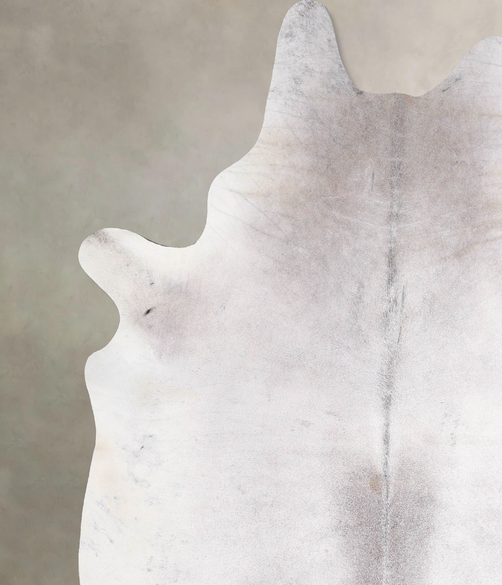 Medium Grey XX-Large Brazilian Cowhide Rug 7'10"H x 6'7"W #A47413 by Hudson Hides