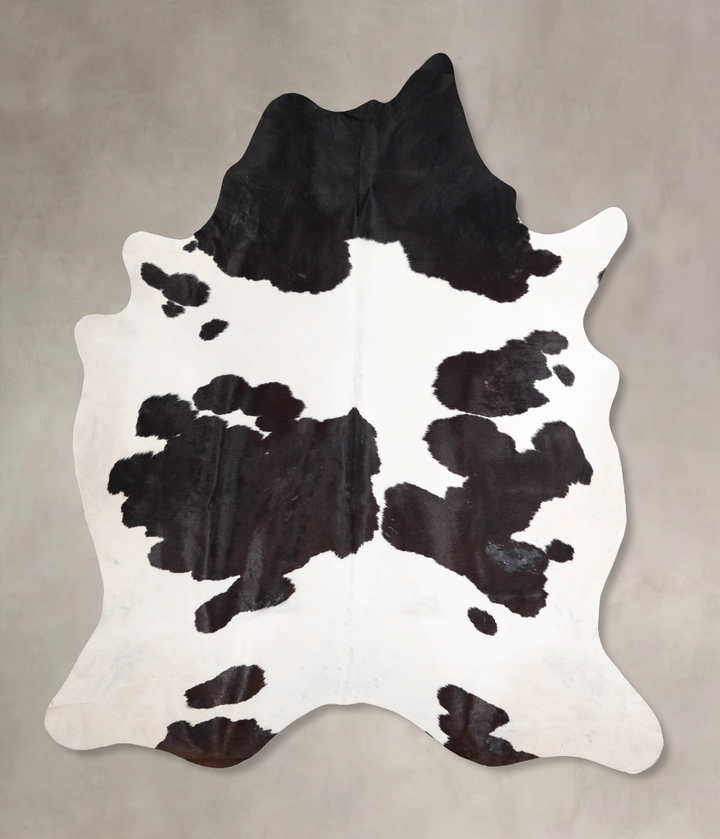 Black and White XX-Large Brazilian Cowhide Rug 8'5"H x 6'10"W #A47427 by Hudson Hides