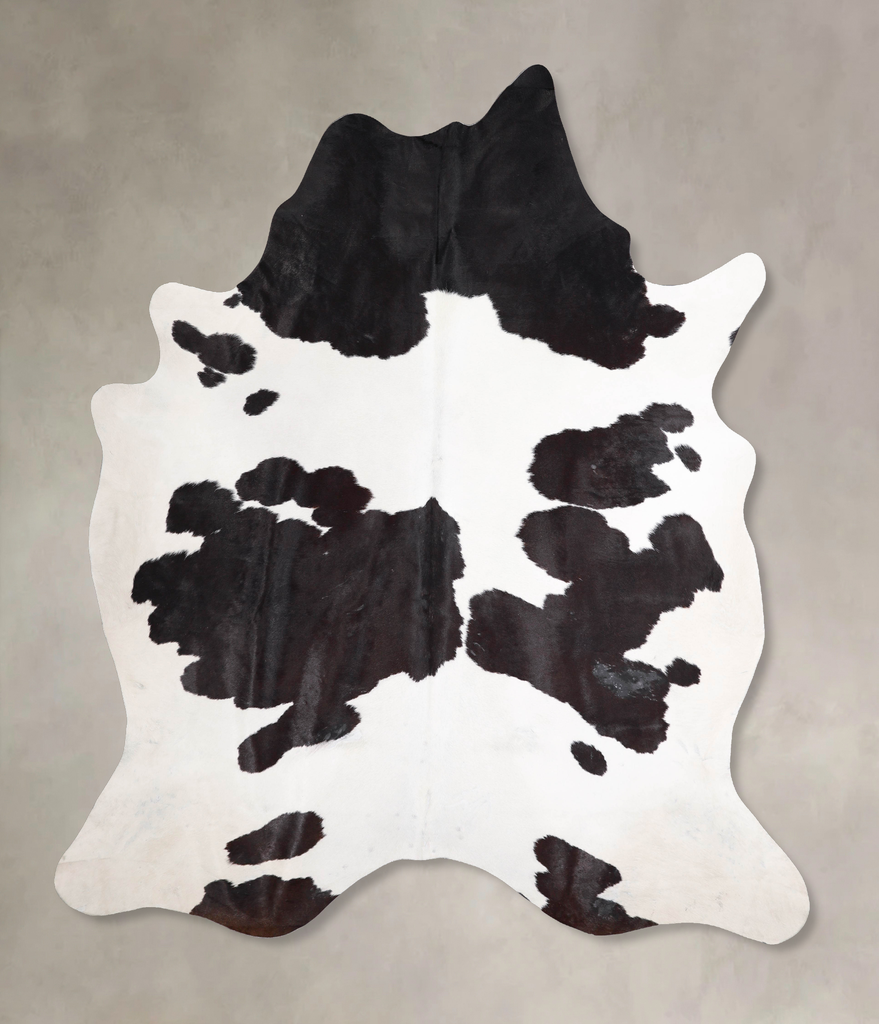 Black and White XX-Large Brazilian Cowhide Rug 8'5"H x 6'10"W #A47427 by Hudson Hides