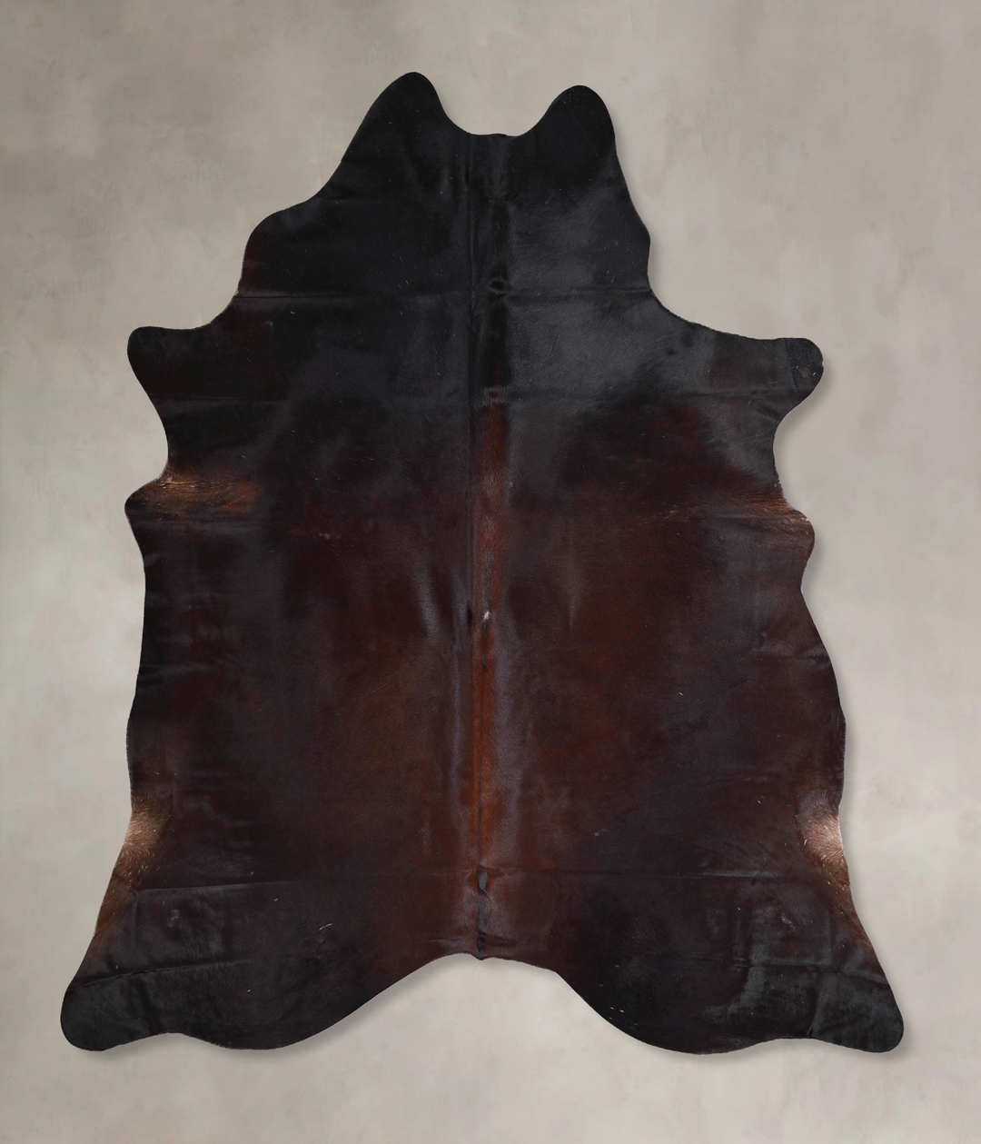 Chocolate XX-Large Brazilian Cowhide Rug 7'5"H x 6'11"W #A47429 by Hud