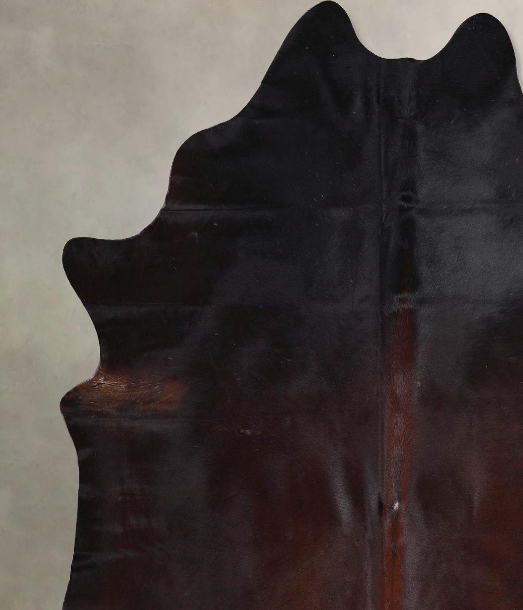 Chocolate XX-Large Brazilian Cowhide Rug 7'5"H x 6'11"W #A47429 by Hud