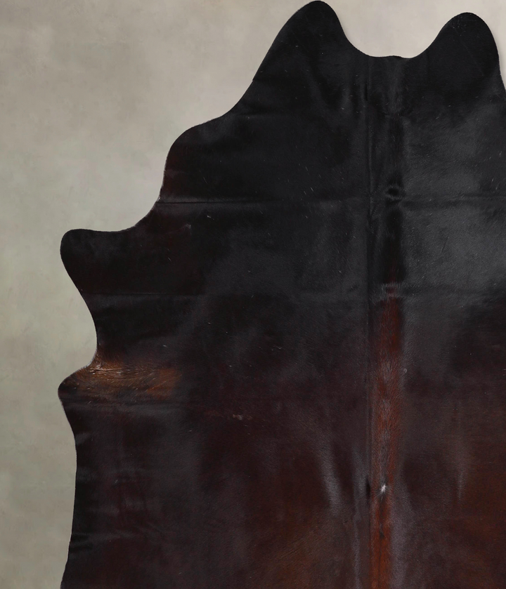 Chocolate XX-Large Brazilian Cowhide Rug 7'5"H x 6'11"W #A47429 by Hudson Hides
