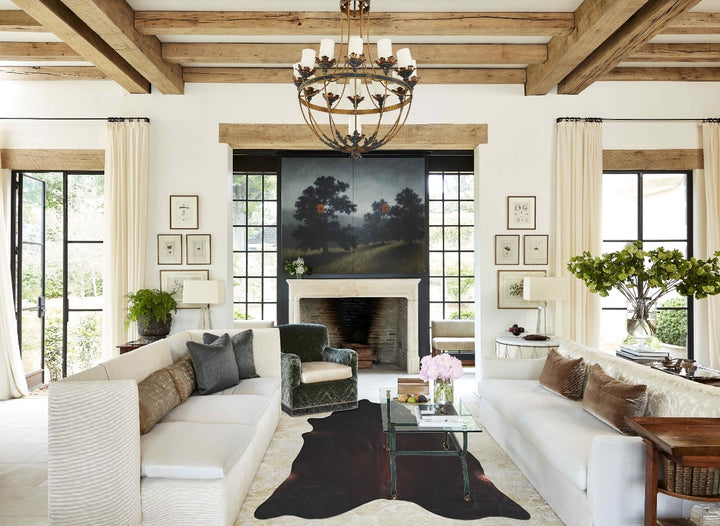 Chocolate XX-Large Brazilian Cowhide Rug 7'5"H x 6'11"W #A47429 by Hudson Hides