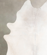 Ivory with Beige X-Large Brazilian Cowhide Rug 7'9"H x 6'4"W #A47430 by Hudson Hides