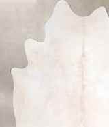 Ivory with Beige XX-Large Brazilian Cowhide Rug 7'10"H x 7'8"W #A47435 by Hudson Hides
