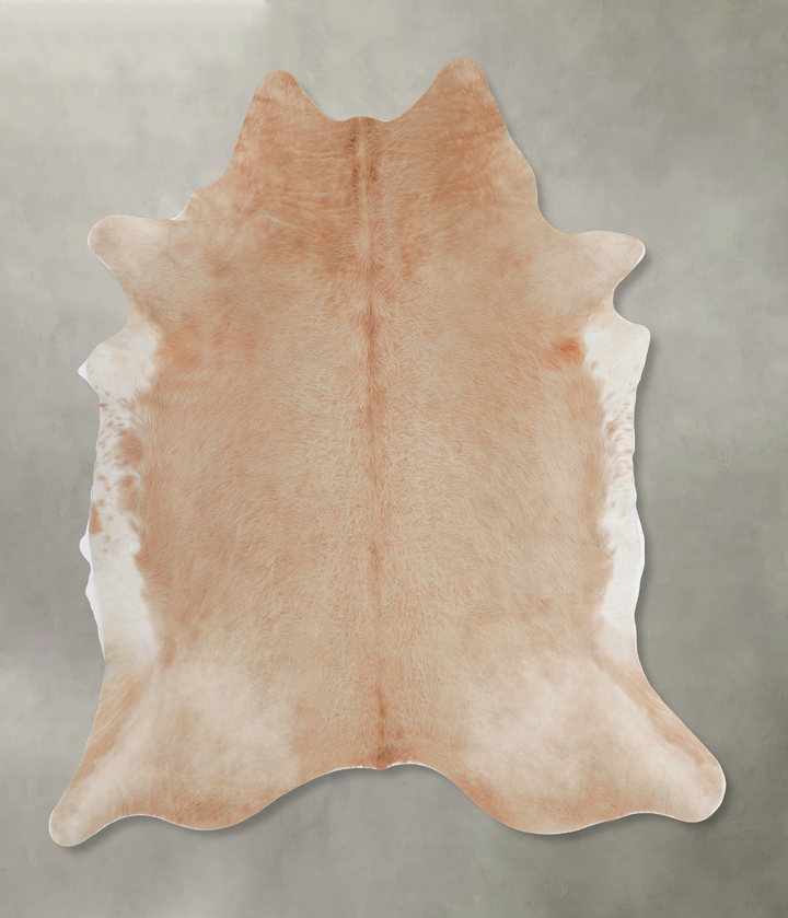 Beige X-Large Brazilian Cowhide Rug 6'10"H x 7'0"W #A4744 by Hudson Hides