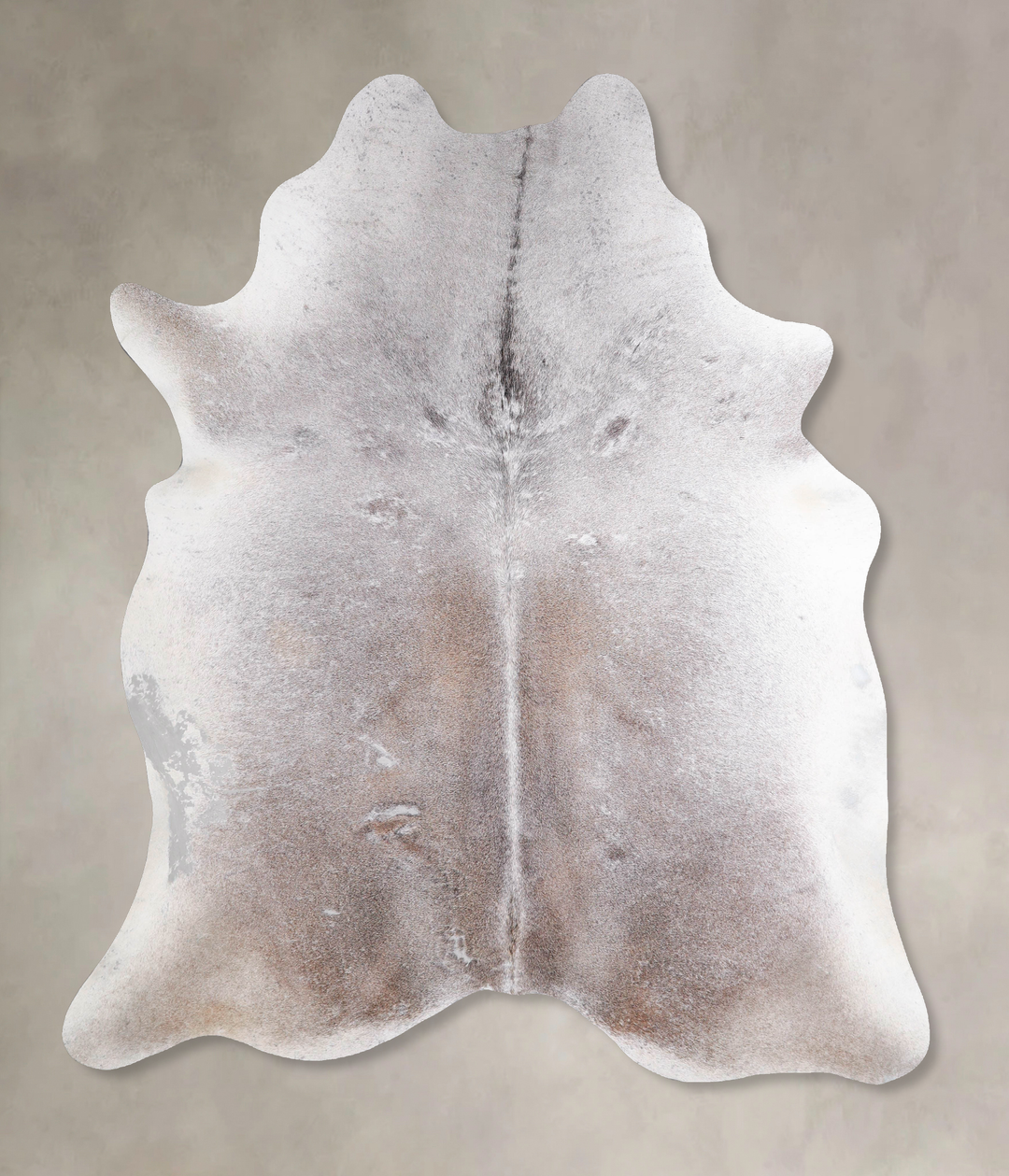 Medium Grey X-Large Brazilian Cowhide Rug 7'2"H x 6'1"W #A47440 by Hud