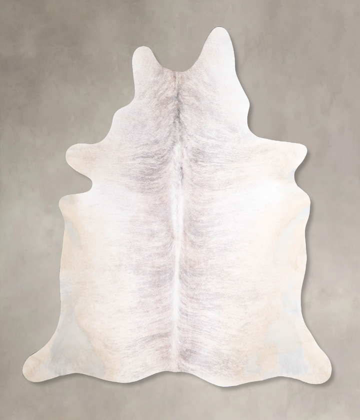 Grey Brindle X-Large Brazilian Cowhide Rug 7'2"H x 6'1"W #A47451 by Hudson Hides