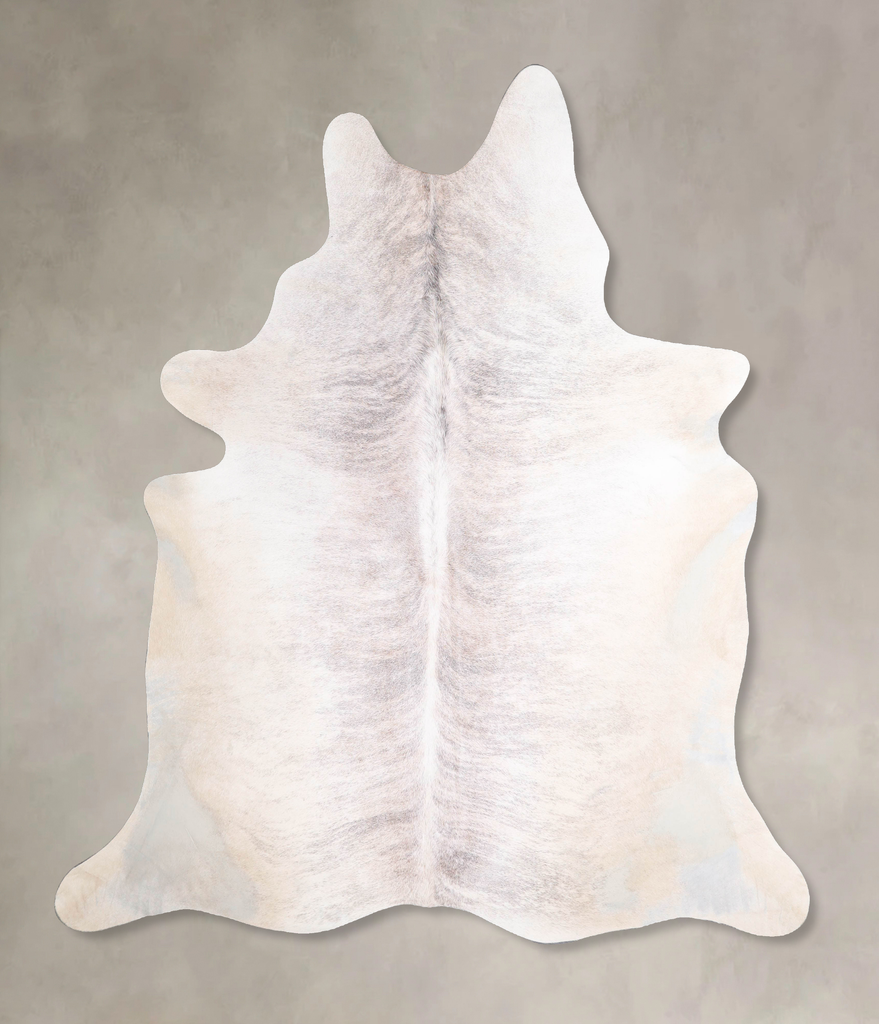 Grey Brindle X-Large Brazilian Cowhide Rug 7'2"H x 6'1"W #A47451 by Hudson Hides