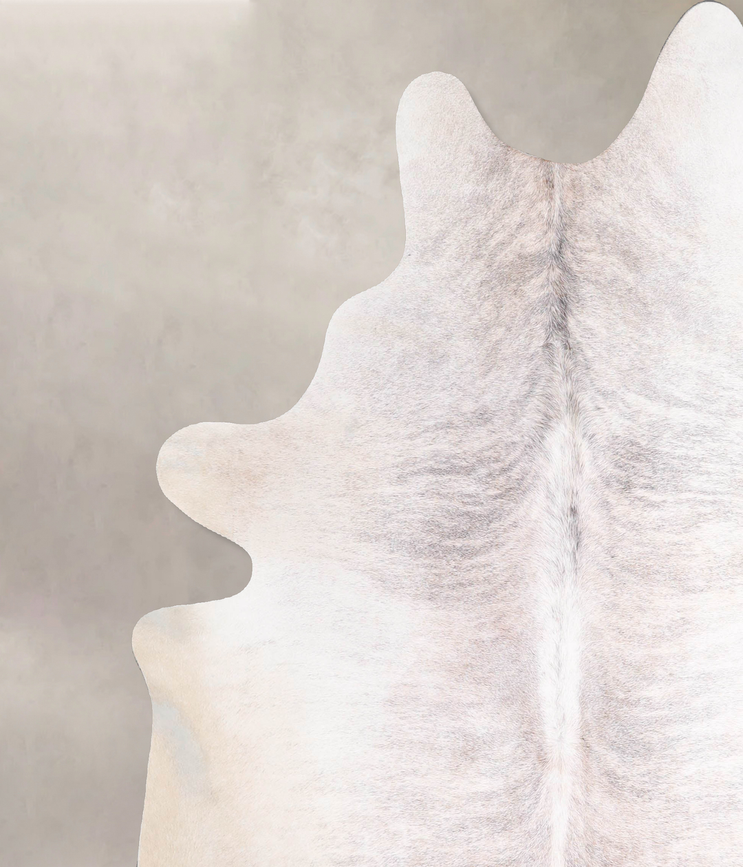 Grey Brindle X-Large Brazilian Cowhide Rug 7'2"H x 6'1"W #A47451 by Hu