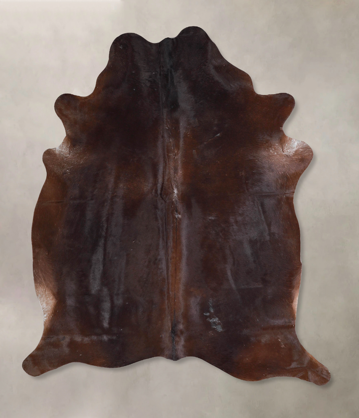 Chocolate Large Brazilian Cowhide Rug 6'9"H x 5'10"W #A47458 by Hudson Hides