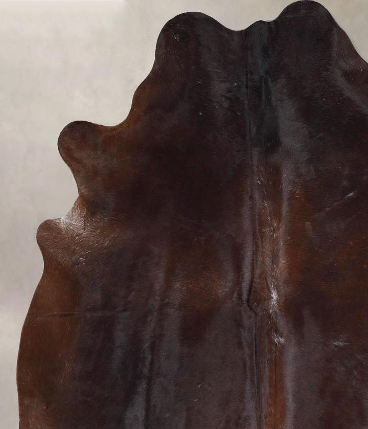 Chocolate Large Brazilian Cowhide Rug 6'9"H x 5'10"W #A47458 by Hudson Hides
