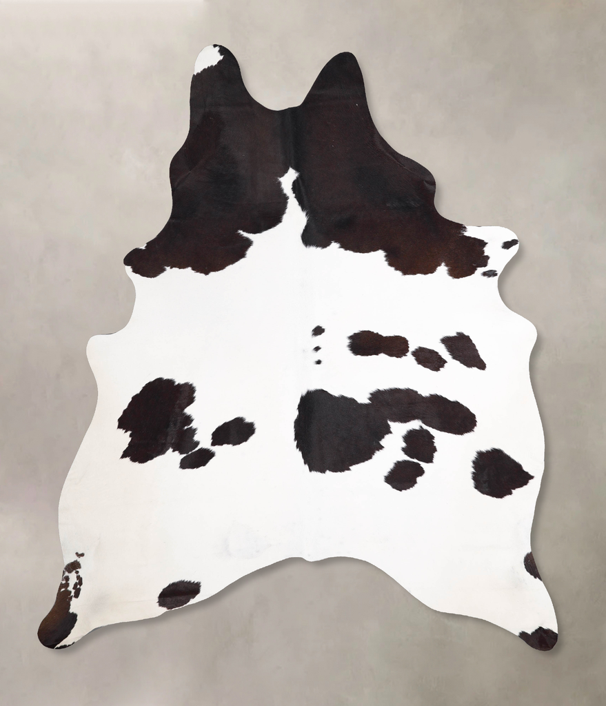 Black and White X-Large Brazilian Cowhide Rug 7'6"H x 6'1"W #A47466 by Hudson Hides
