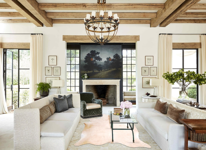 Palomino Large Brazilian Cowhide Rug 6'5"H x 5'7"W #A47470 by Hudson Hides