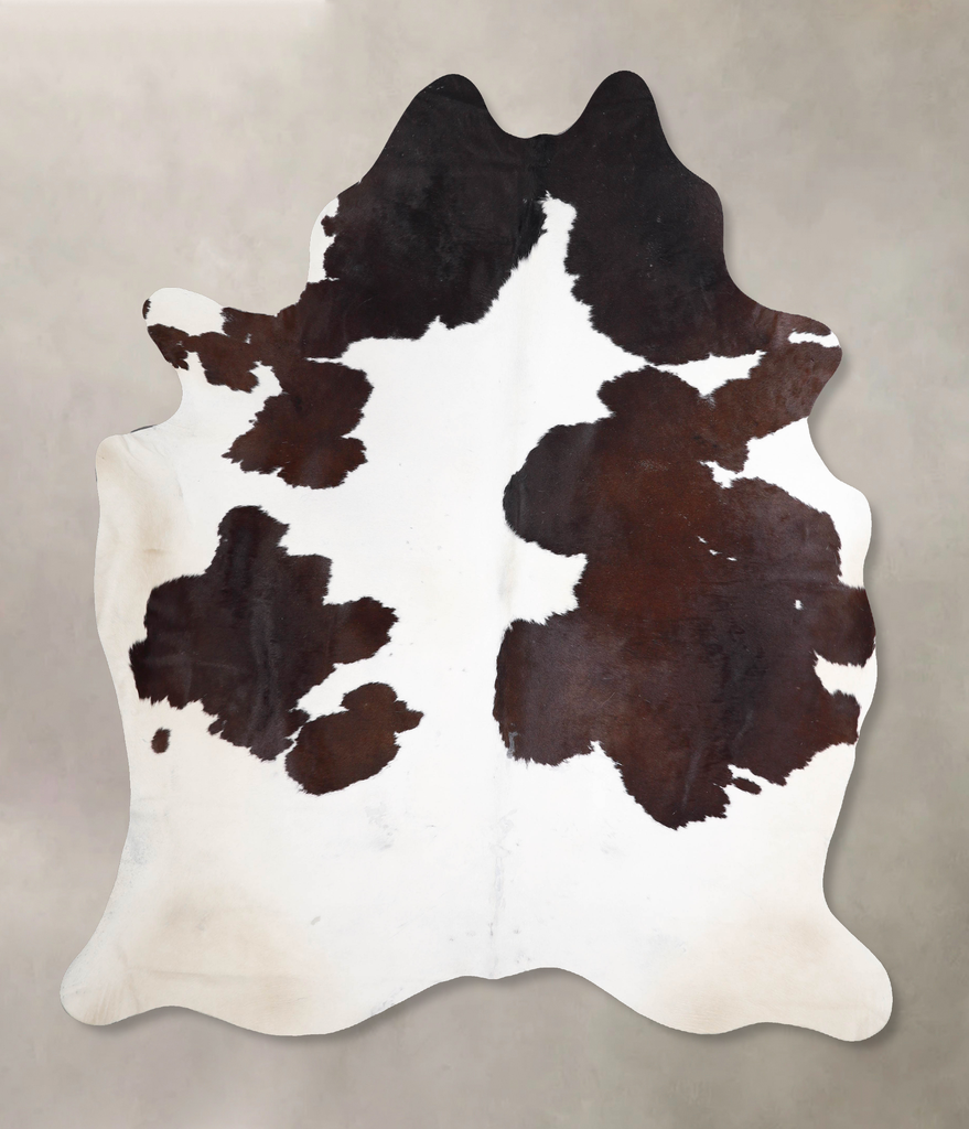 Chocolate and White XX-Large Brazilian Cowhide Rug 7'11"H x 6'7"W #A47475 by Hudson Hides