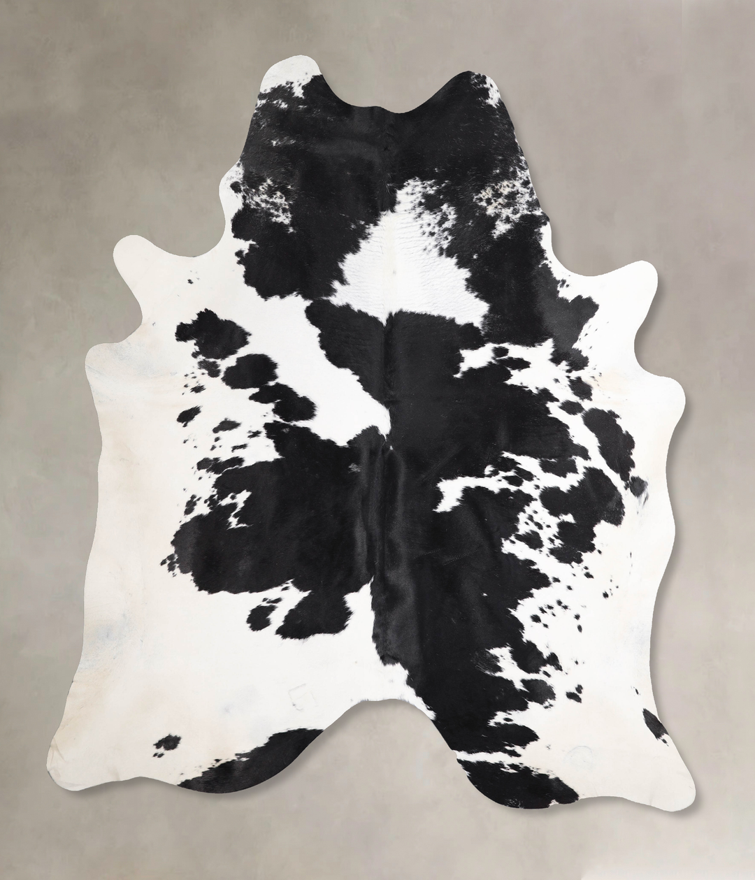 Black and White X-Large Brazilian Cowhide Rug 7'8"H x 6'4"W #A47478 by
