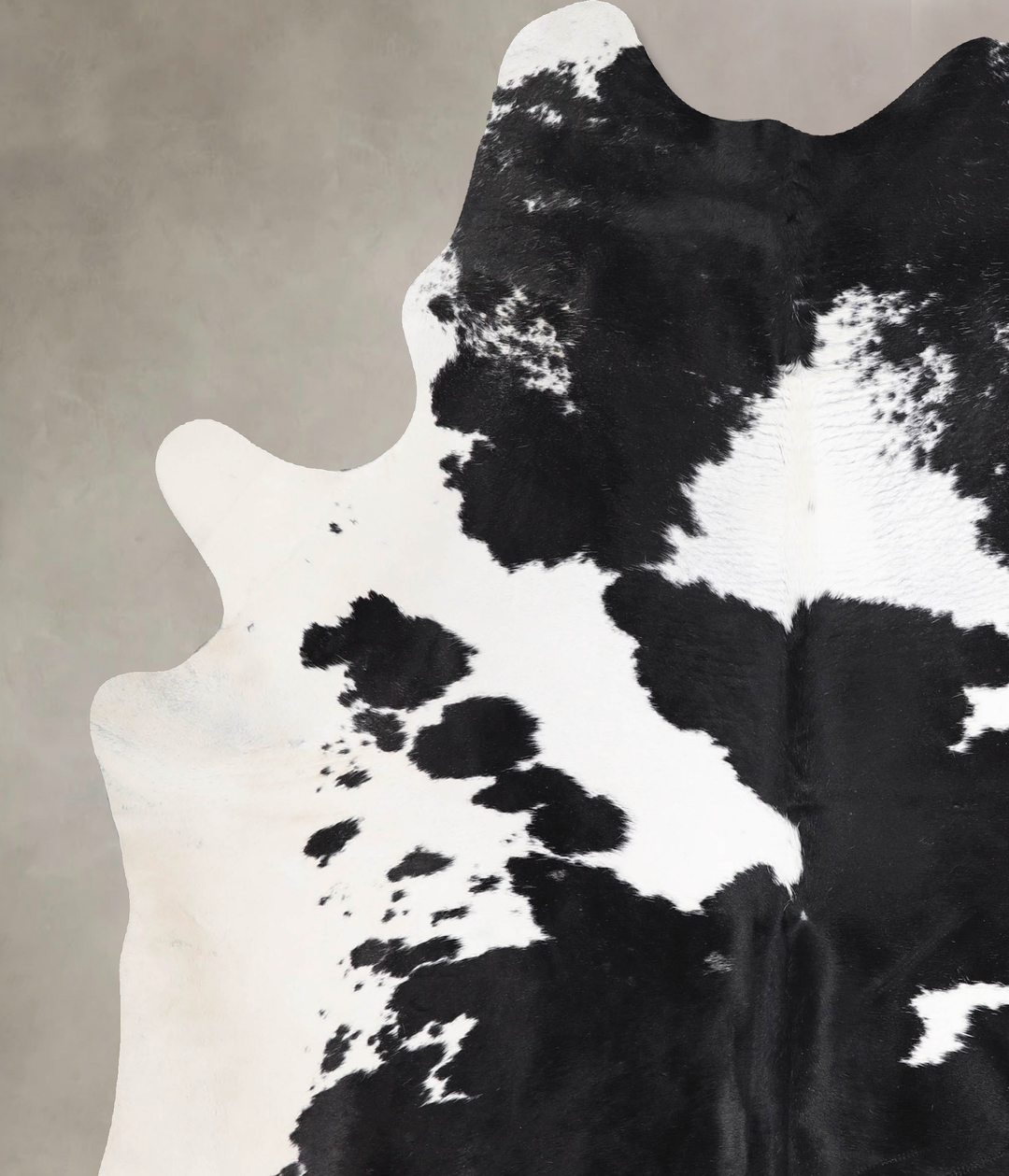 Black and White X-Large Brazilian Cowhide Rug 7'8"H x 6'4"W #A47478 by