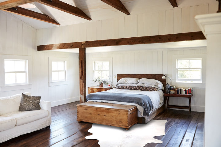 Grey Brindle XX-Large Brazilian Cowhide Rug 7'3"H x 7'1"W #A47488 by Hudson Hides