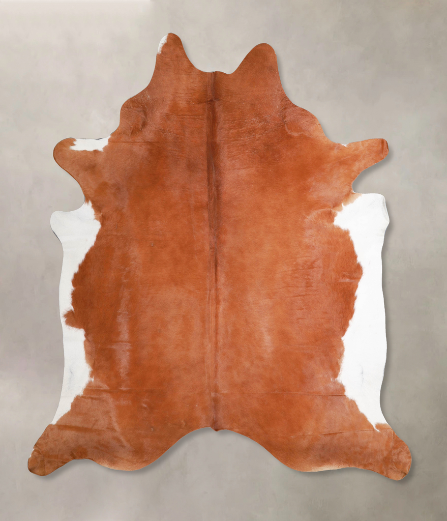 Solid Brown XX-Large Brazilian Cowhide Rug 7'11"H x 6'11"W #A47492 by Hudson Hides