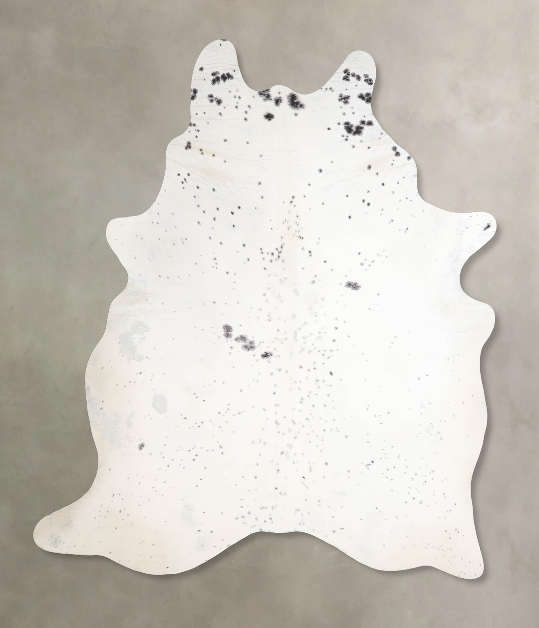 Salt and Pepper Black X-Large Brazilian Cowhide Rug 7'8"H x 6'5"W #A47