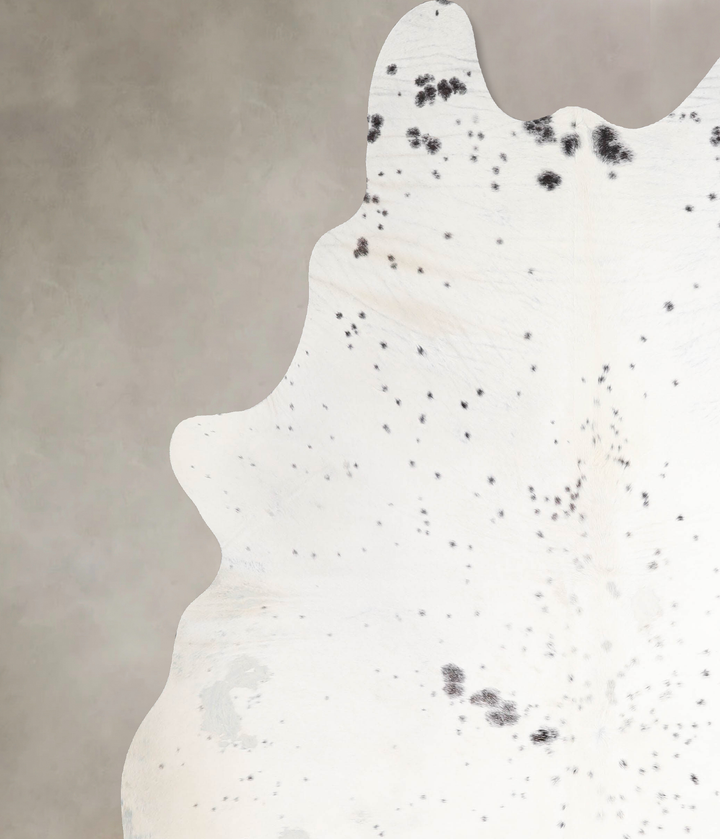 Salt and Pepper Black X-Large Brazilian Cowhide Rug 7'8"H x 6'5"W #A47511 by Hudson Hides