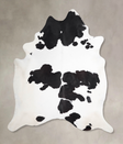 Black and White XX-Large Brazilian Cowhide Rug 8'3"H x 7'2"W #A47519 by Hudson Hides