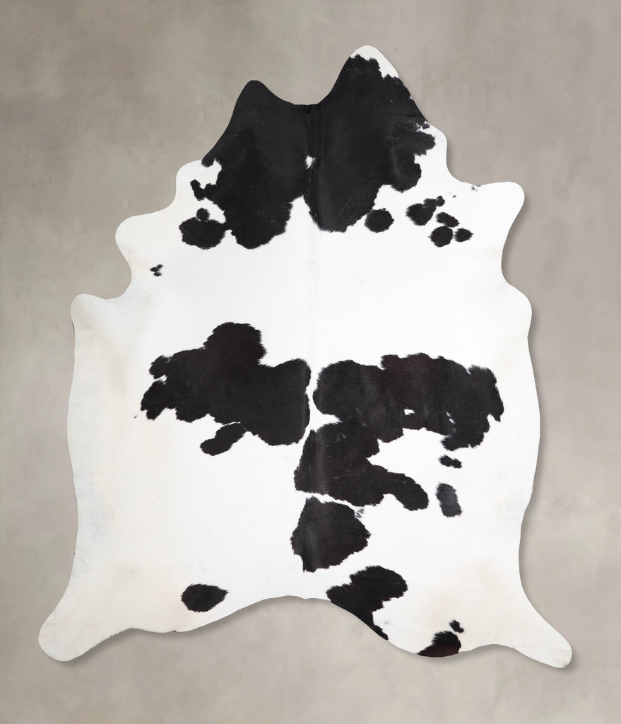 Black and White XX-Large Brazilian Cowhide Rug 8'3"H x 7'2"W #A47519 by Hudson Hides