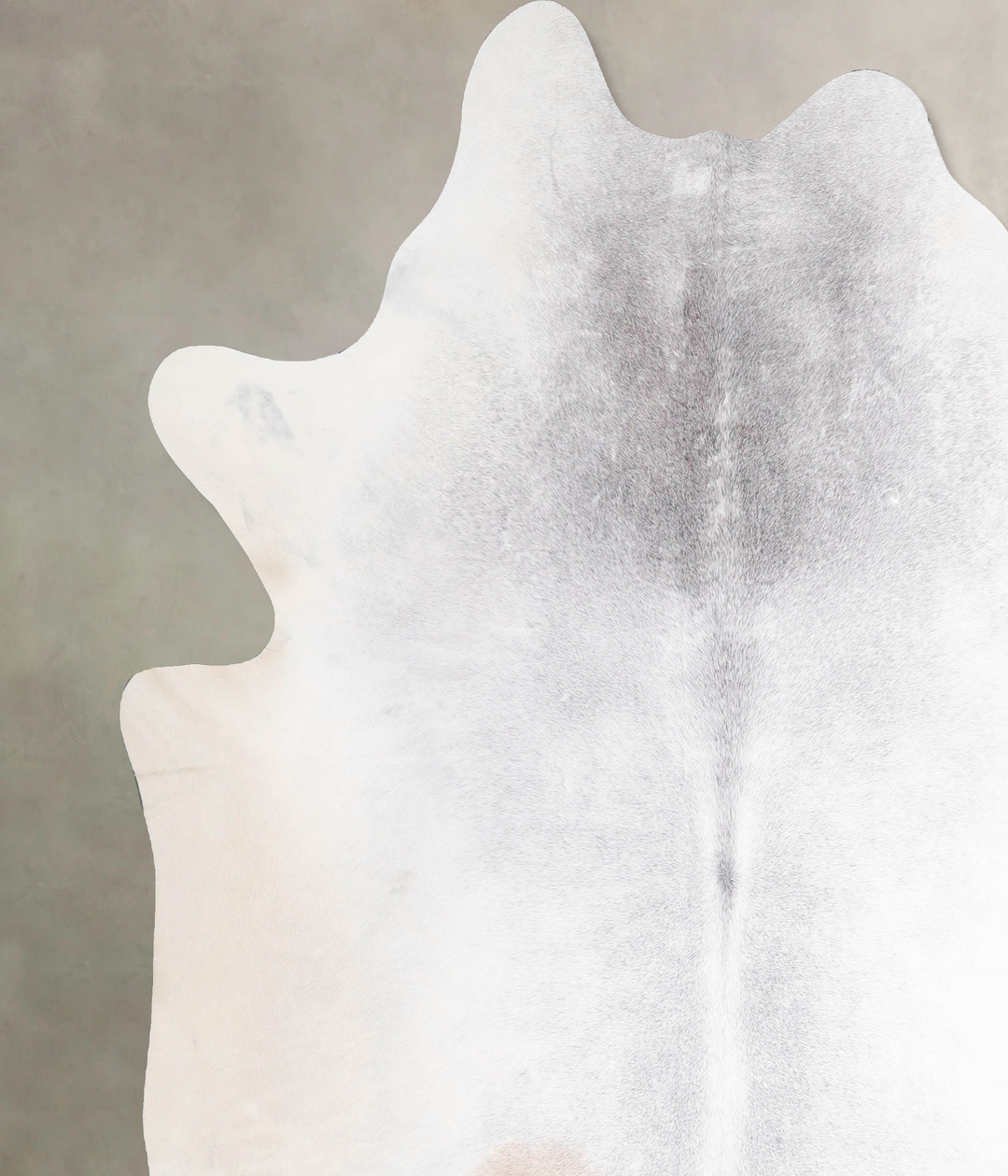 Light Grey XX-Large Brazilian Cowhide Rug 8'0"H x 6'11"W #A47521 by Hu