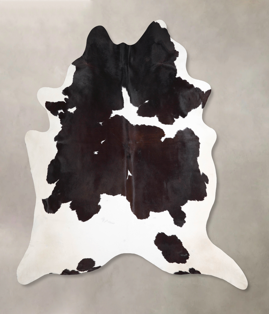 Black and White XX-Large Brazilian Cowhide Rug 8'2"H x 7'4"W #A47524 by Hudson Hides