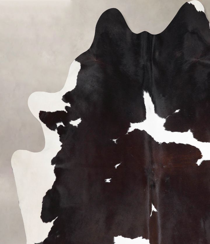 Black and White XX-Large Brazilian Cowhide Rug 8'2"H x 7'4"W #A47524 by Hudson Hides