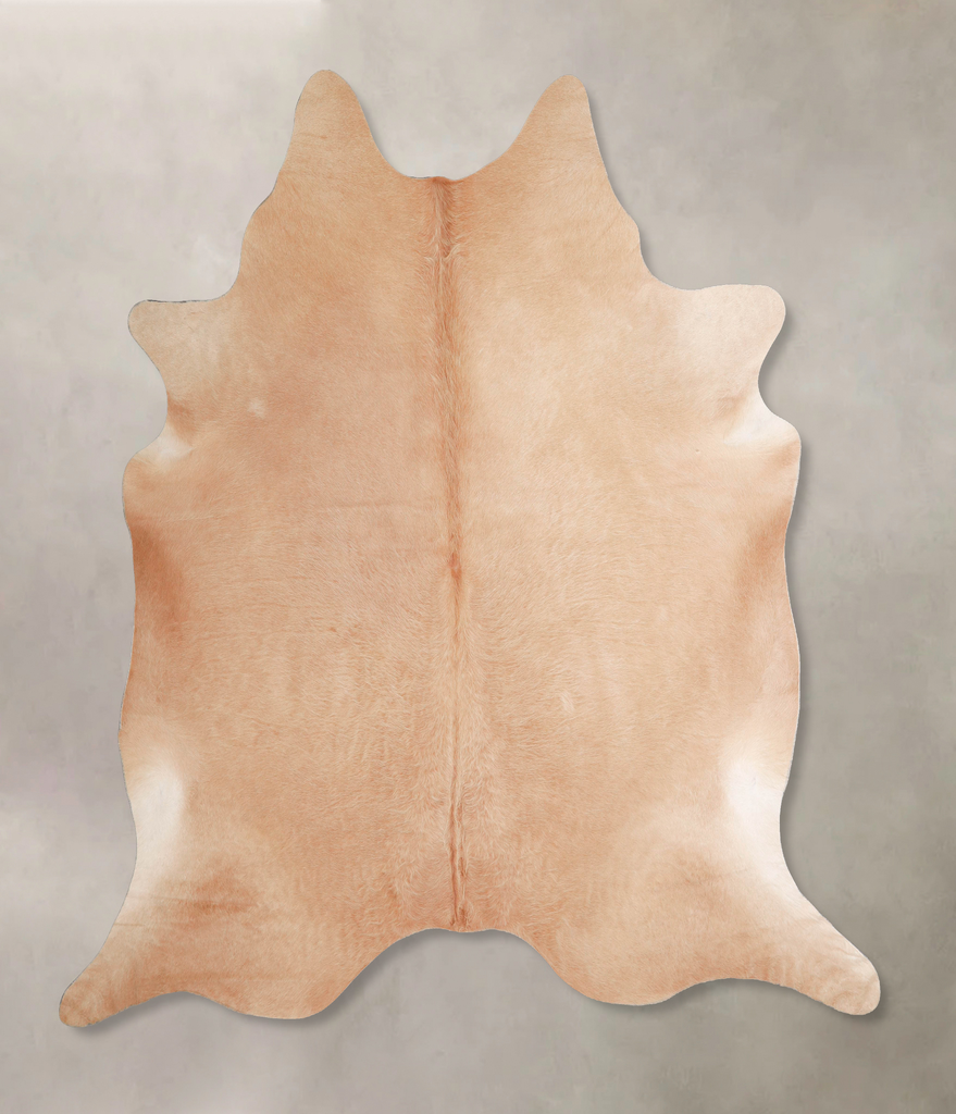 Beige XX-Large Brazilian Cowhide Rug 7'3"H x 7'3"W #A47531 by Hudson Hides