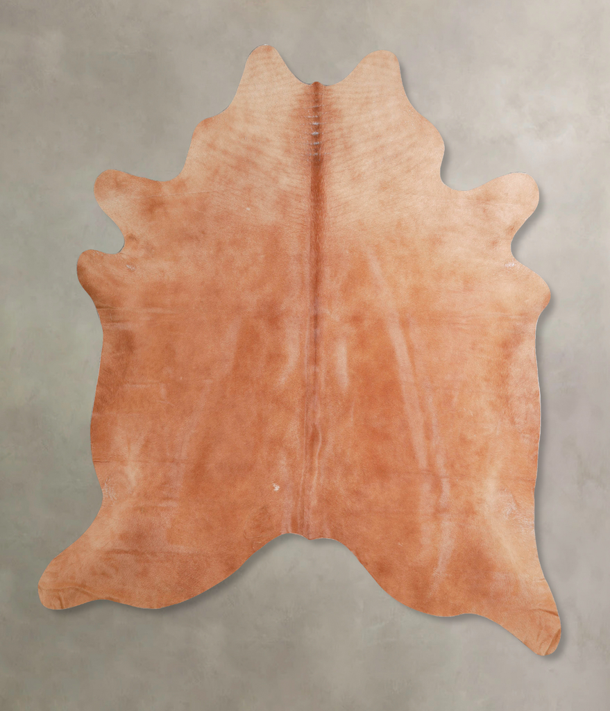 Solid Brown X-Large Brazilian Cowhide Rug 7'4"H x 6'7"W #A47535 by Hudson Hides