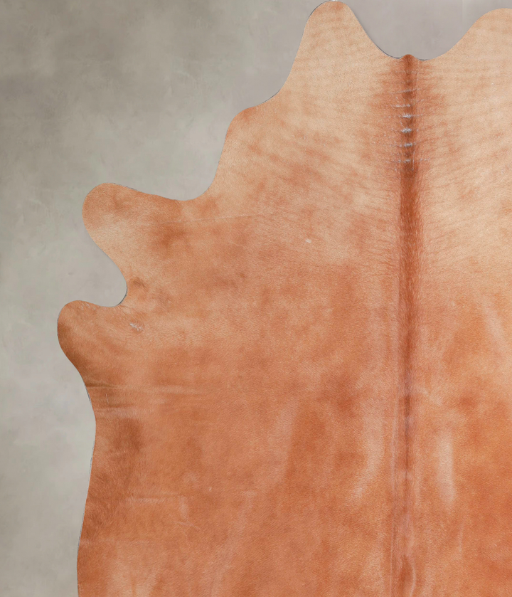 Solid Brown X-Large Brazilian Cowhide Rug 7'4"H x 6'7"W #A47535 by Hudson Hides