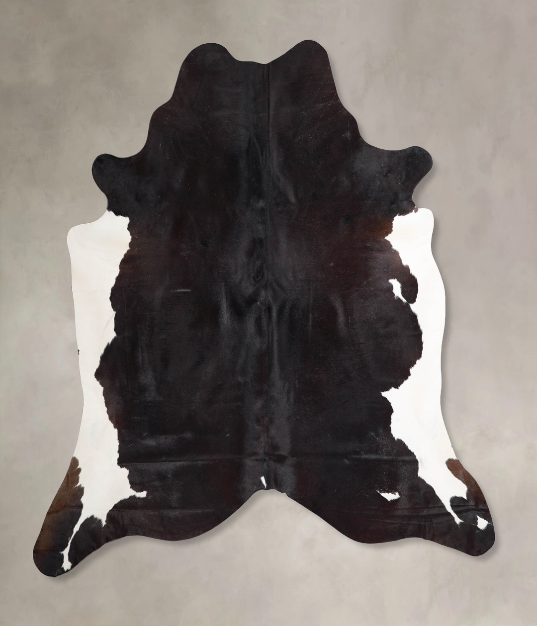 Black and White XX-Large Brazilian Cowhide Rug 7'2"H x 7'1"W #A47549 b