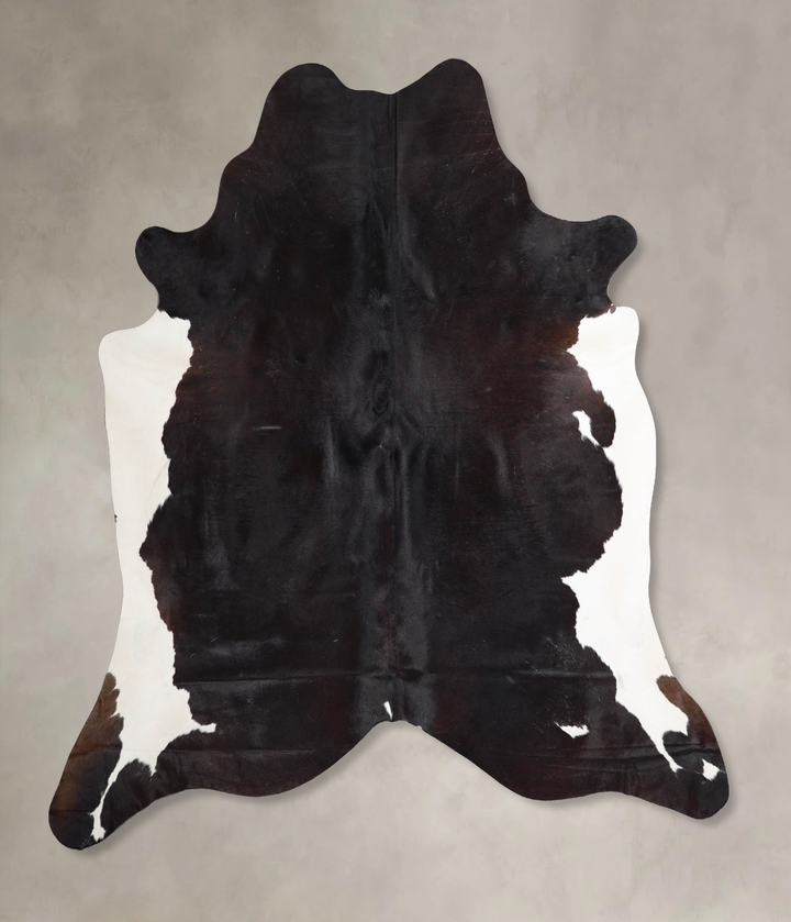 Black and White XX-Large Brazilian Cowhide Rug 7'2"H x 7'1"W #A47549 by Hudson Hides