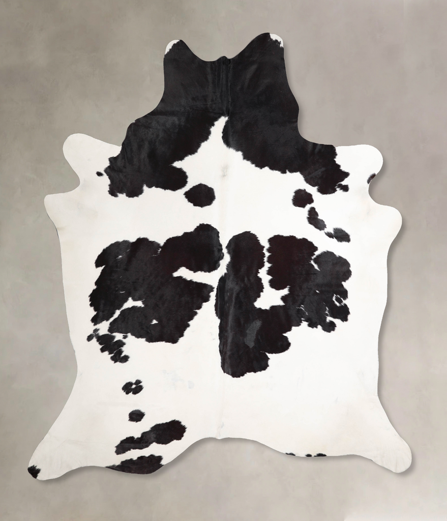 Black and White XX-Large Brazilian Cowhide Rug 8'3"H x 7'1"W #A47551 by Hudson Hides