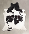 Black and White XX-Large Brazilian Cowhide Rug 8'3