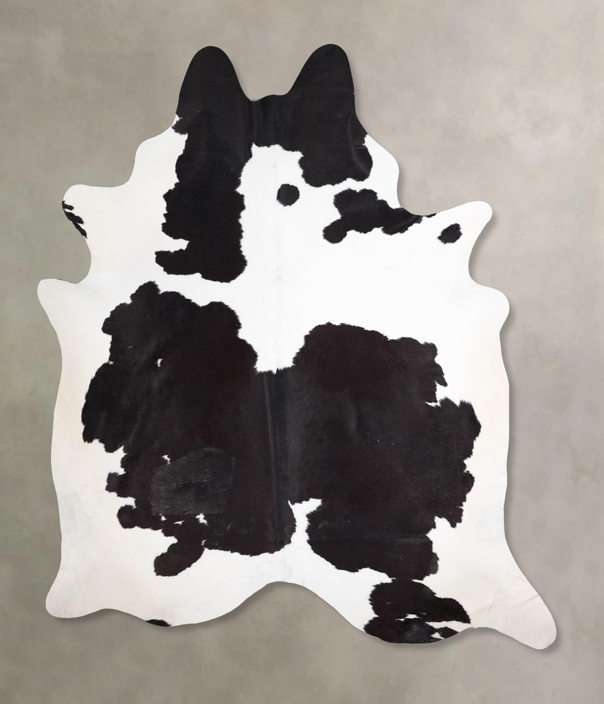 Black and White XX-Large Brazilian Cowhide Rug 8'4"H x 7'1"W #A47559 by Hudson Hides